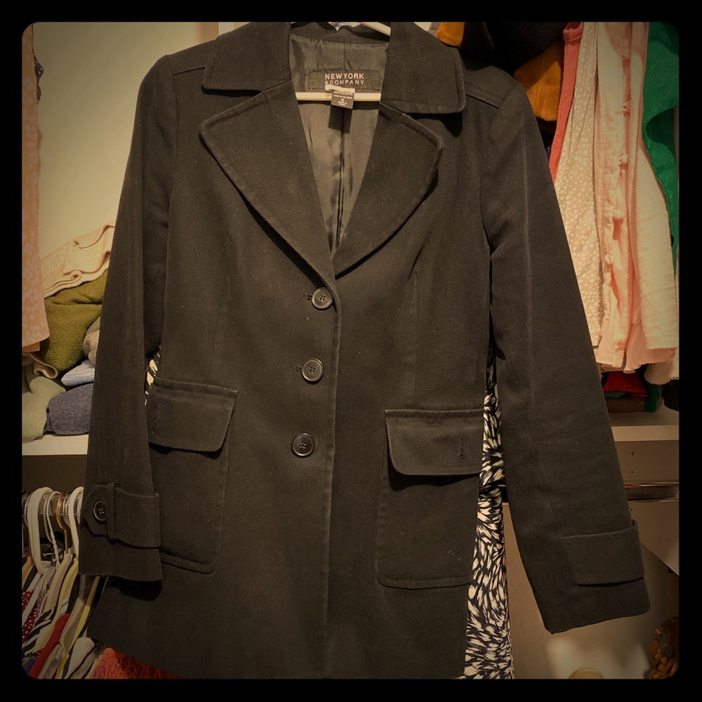 Black pea coat